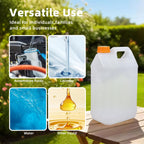 2 Pcs 0.8 Gallon Jugs with Caps Empty Plastic Gallon Containers with Lids Container Automotive Square F-Style Plastic Jug Bottle for Liquids Water Laundry Soaps Detergents Home and Commercial Use