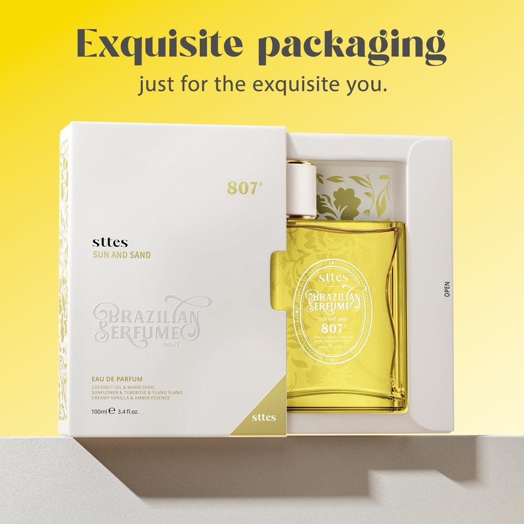 Sttes Perfume 807# (SUN AND SAND) ��� Eau De Parfum 100ml (3.4 fl oz) ��� Coconut Milk, Warm Sand, Vanilla