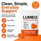 KWEZTY Lumeo Men’S Flavor Gummies, Lumeo Gummies, with Bromelain, Vitamin C, Enhances Taste & Scent Naturally, Energy & Vitality Support, Non-GMO, Gluten-Free, 60 Gummies