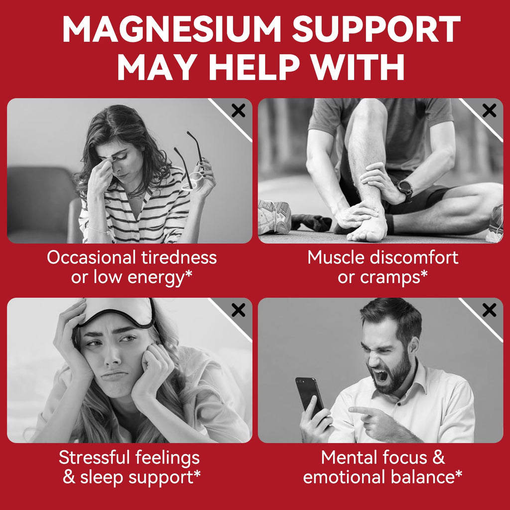 WOJBALMN Magnesium Glycinate Gummies,240 Count Magnesium Complex Supplement |Sleep, Calm & Relaxation Support|High Absorption MagnesiumGummies for Women, Men & Family|Gluten-Free