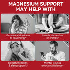 WOJBALMN Magnesium Glycinate Gummies,240 Count Magnesium Complex Supplement |Sleep, Calm & Relaxation Support|High Absorption MagnesiumGummies for Women, Men & Family|Gluten-Free