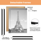 upsimples 24x36 Poster Frame, Easy Slide-In Assembly, Black, 3 Pack