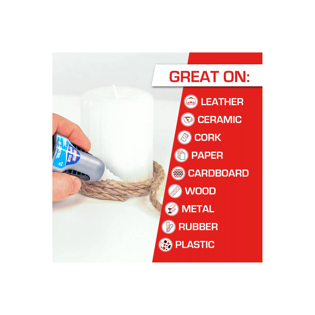 Loctite Super Glue Gel Control, Clear, 0.14 fl oz Bottle, Pack of 3