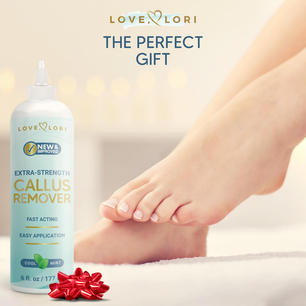 Callus Remover for Feet (Extra Strength) Foot Callus Remover Gel - Pedicure Tools for Feet Scrubber – Foot Care Spa Essentials, 6oz