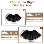 Shoe Covers Disposable Non-Slip - Black Boot Covers for Indoors,100Pcs Booties for Shoe Coves Fits Up To 11 US Men and 13 US Women Size,Non-Woven Fabric