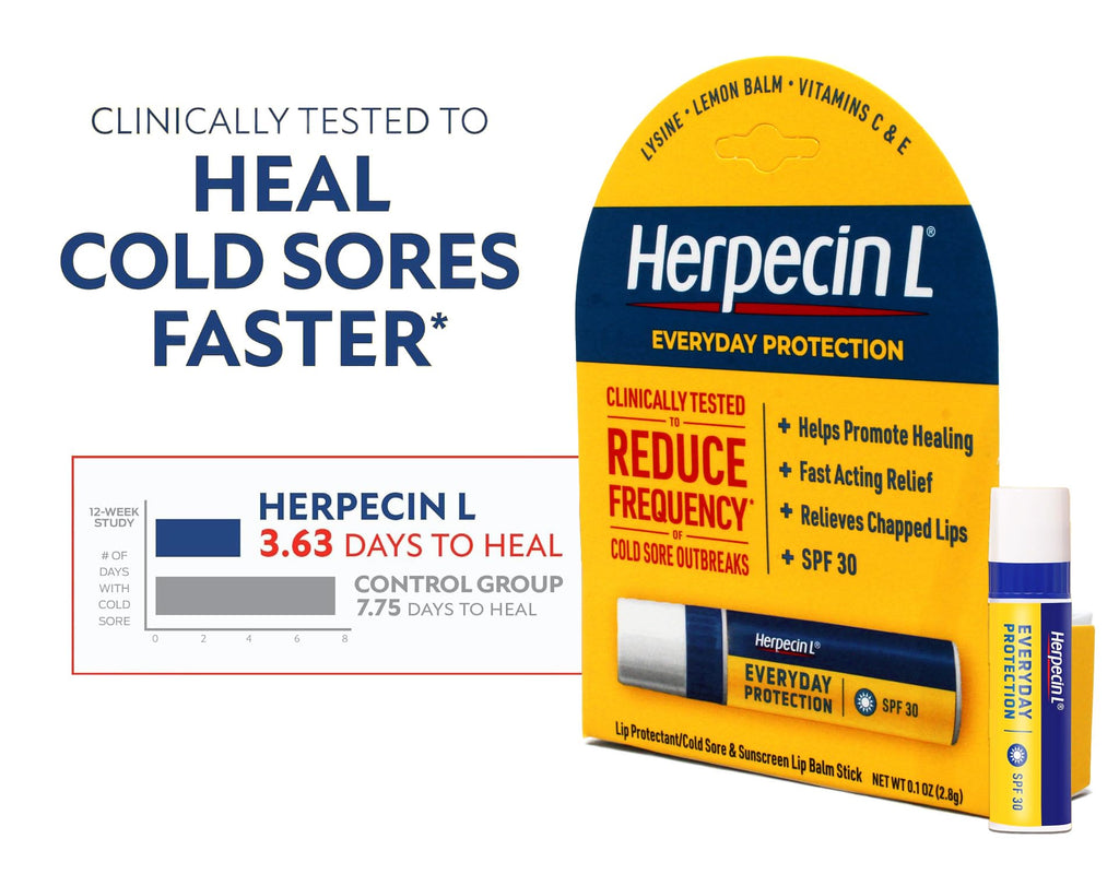 Herpecin L Lip Protectant SPF 30 0.10 oz (Pack of 3)