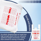 YoYoRain 100 Count White Thank You T-Shirt Bags, 11 x 6 x 21 in