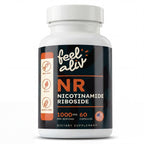 Feelaliv Nicotinamide Riboside (NR) Supplement 1000mg Per Serving | NAD+ Precursor | Cellular Energy & Cognitive Support | Single Ingredient | Clean Label | Vegan | 60 Capsules