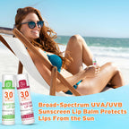 SPF 30 Sunscreen Lip Balm, Bulk Travel Size-64 Pack, Hydrating with Vitamin E & Coconut Oil- 8 Flavors
