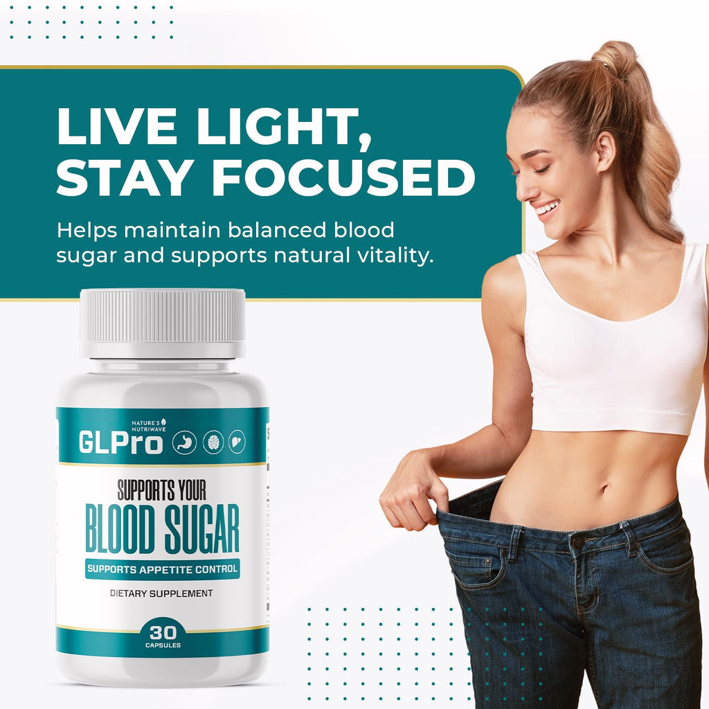 GLPro Capsules – Natural Supplement with Hawthorne, Garlic, Green Tea & Hibiscus – Non-GMO, Gluten-Free, Dairy-Free, Vegetarian, Made in USA – 30 Capsules, 1 Month Supply