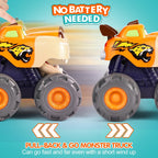 Toy Cars for 1-3 Year Old, 3PCS Animal Monster Truck, 1 Year Old Boy Gifts