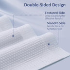 Ourmed Life Face Towels, Disposable Biodegradable Clean Facial Towels for Sensitive Skin, Lint- free Face Cloths for Makeup Remover, Skincare and Women Cleaning, Dry Wipes,300 Count Dot Texture