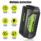 7500mAh Replacement for Ryobi 40 Volt Battery Lithium ion Compatible with Ryobi 40V Battery 7.5Ah OP4075A OP40602 OP40401 OP4026 OP40261 OP4050 OP40601 OP4030 Power Cordless Tools 2 Pack (Green)