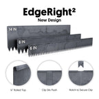 Edge Right - Hammer-in Landscape Edging - 48-inch Strips - 8-inch Depth 1/4-inch Rounded top COR-Ten Steel (5 Pack)