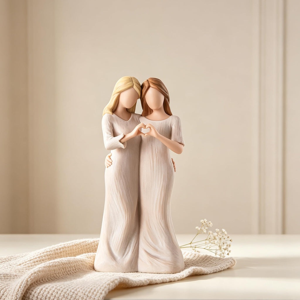 Storieme Sister Figurines - Best Friend Birthday Gifts for Women