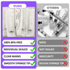 30 PCS 10ml Oral Syringe With Cap, Plastic Syringes without Needle for Medicine Dropper, Liquid Measuring, Handicrafts, Individually Sealed, Luer Slip