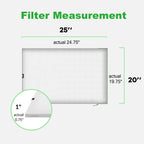 Reair 20x25x1 Air filter, Washable and Reusable Air Filter 20x25x1 for AC HVAC Furnace, MREV 8 Air Filters Machine Washable & Dryer Friendly, AC Furnace Air Filter