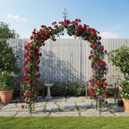 Thick Gothic Pointed Metal Garden Arch Rust-Proof for Climbing Vines Roses