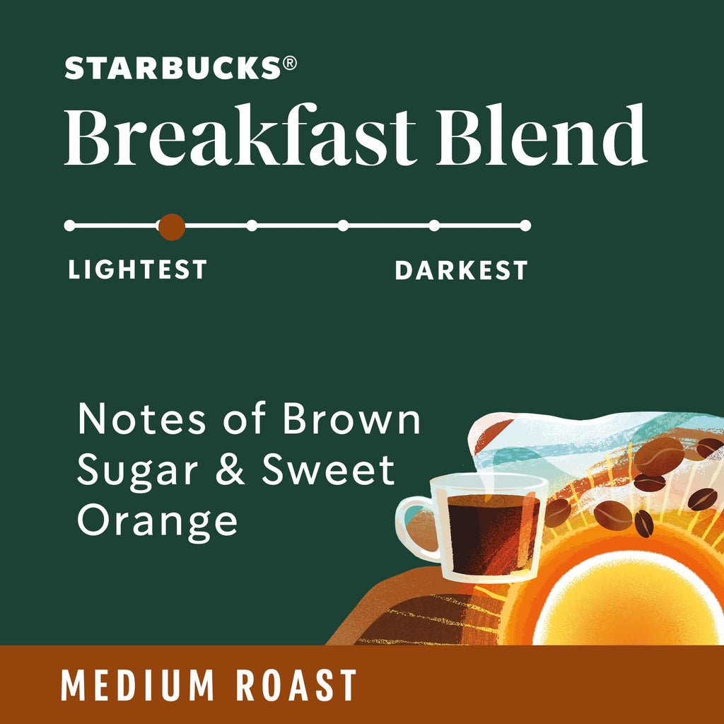 Starbucks Ground Coffee, Breakfast Blend, 28 oz