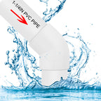 8Pack 1-1/4" 45 Degree PVC Elbow Pipe Fitting Connector (Socket x Socket) Furniture Build Grade SCH40 1.25 Inch 45 Degree Elbow PVC Corner Adapter for Home Sewer Plumbing Water Line