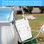 2 PCS Swimming Pool Ladder Weights, Universal Water Sand Anchors Bin Stabilizers with 8 Adjustable Straps Sturdy Pool Weights for Above Ground or Inside Pools Easy Step System