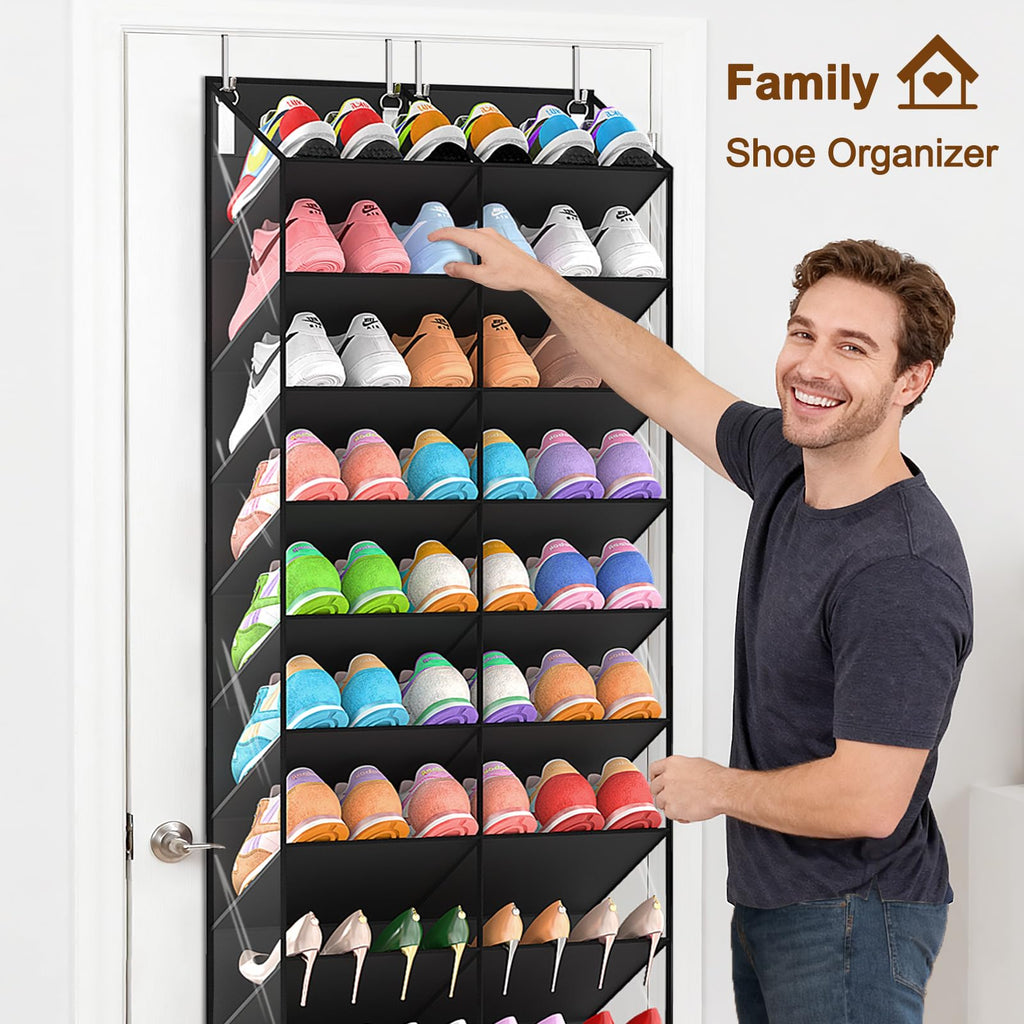 UVIAHOMI 20-30 Pairs Over the Door Shoe Organizer, 10-Tier Door Shoes Rack