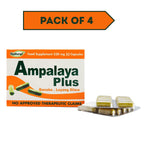 Pack of 4 Ampalaya Plus Supplement 550mg - Total 120 Capsules - Natural and Vegan - Organic Bitter Melon Capsules - Halal Herbal Food Supplement