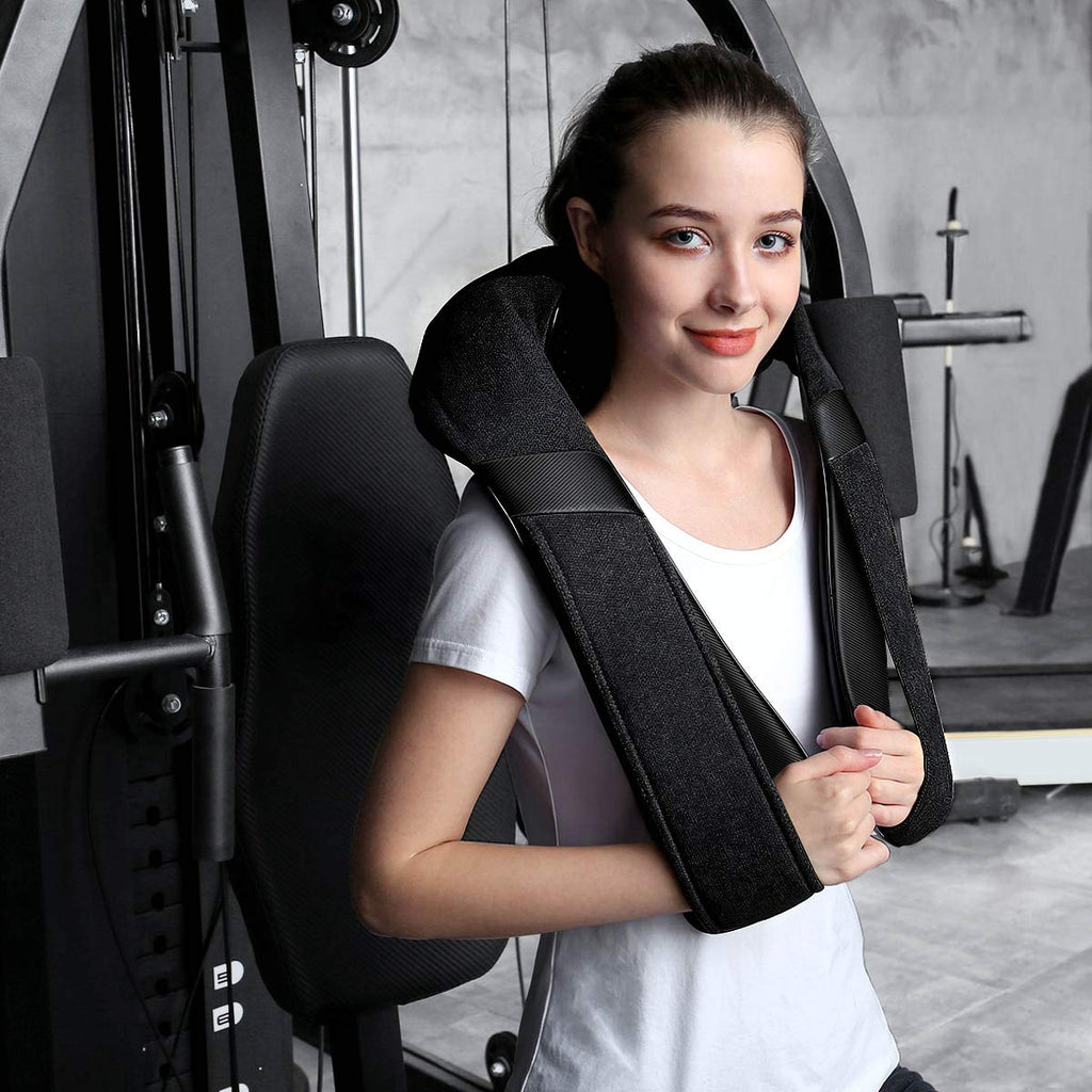 Shiatsu Neck Back & Shoulder Massager with Heat for Pain Relief Deep Tissue