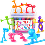 OleOletOy Suction Fidget Toys for Kids: 21 Pack Stretchy Sensory Toys