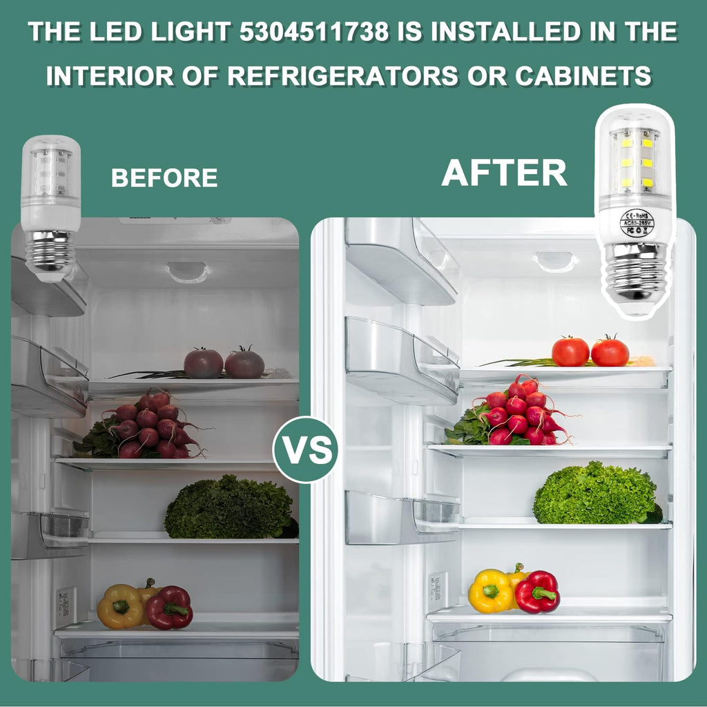 AMI PARTS KEI D34L Refrigerator Bulb 5304511738 E27 LED Light Bulb 3.5W