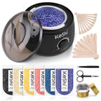 KeShi Waxing Kit for Women Men, Wax Pot with 6 Hard Wax Beans Hair Removal