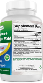 Best Naturals, Glucosamine Chondroitin and MSM Joint Supplements, 2600 mg per Serving, (180 Count (Pack of 3))