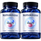 DXWXH Ultimate Nattokinase Capsules, Nattokinase Supplement Organic 10800 FU Per Serving for Heart Health, and Daily Wellness Support, Vegan, Gluten Free, 60 Capsules (2)