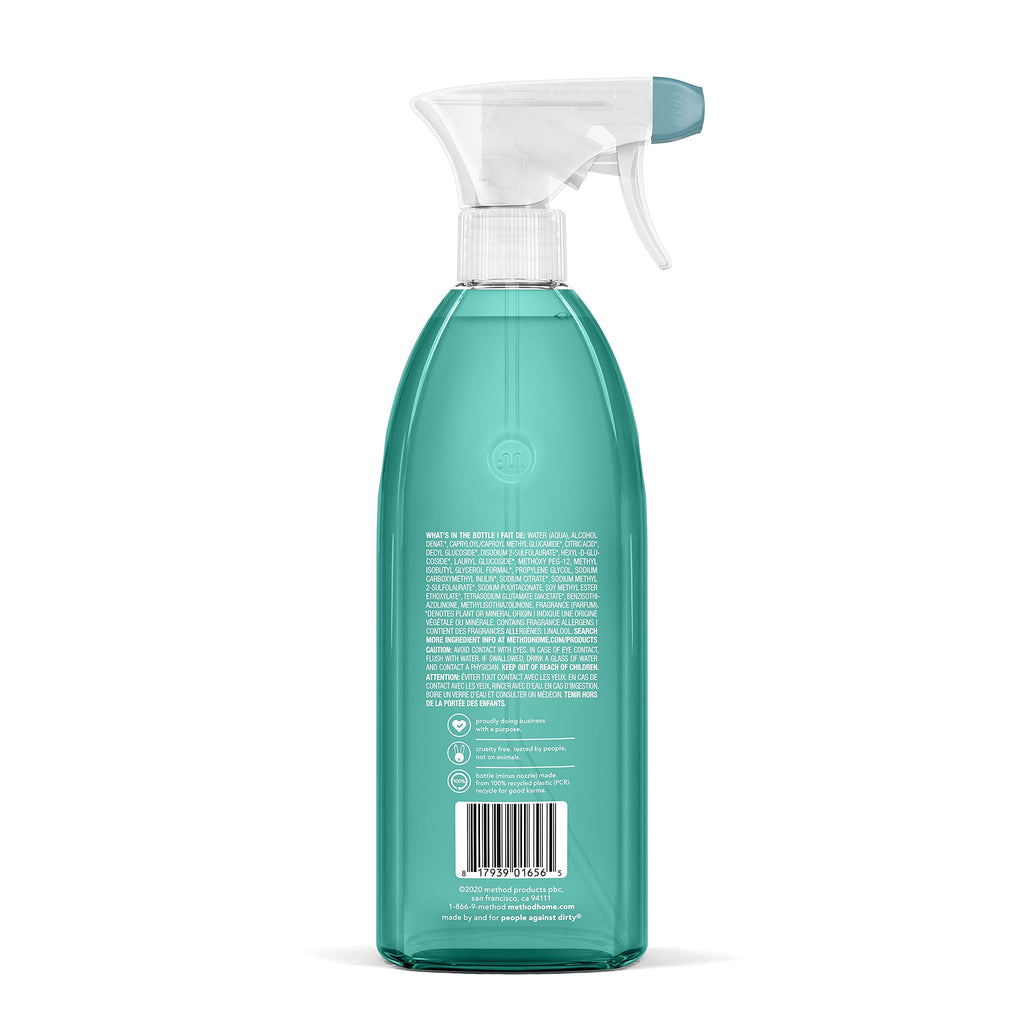 Method Foaming Tub + Tile Cleaner, Cleans Mold + Mildew Stains, Eucalyptus Mint Scent, 28 Fl Oz (Pack of 8)