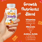 Juneno Height Growth Vitamins Supplement Gummies - Grow Taller for Teens Kids Boys Girls - Natural Height Increaser Maximizer Multivitamin