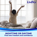 LivDry M Overnight Adult Diapers for Women and Men, Incontinence Underwear, Medium, 68-Pack