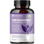 Pure Magnesium Glycinate Supplement – Highly Absorbable Chelated Magnesium to Support Sleep, Muscle & Nerve Health, Energy, Relaxation & Bone Health – 200mg Per Serving, 180 Capsules