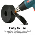 16.5FT Heat Shrink Tape, Electric Heat Tape Shrink Wrap Roll for Electrical Cables, Wires, Pipes, Adhesive Activates Upon Heating Melts and Seals