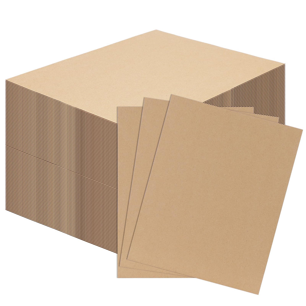 RLAVBL 100 Pack 11x14 Corrugated Cardboard Sheets, Flat Cardboard Inserts for Shipping, Mailing, Packing, DIY Crafts