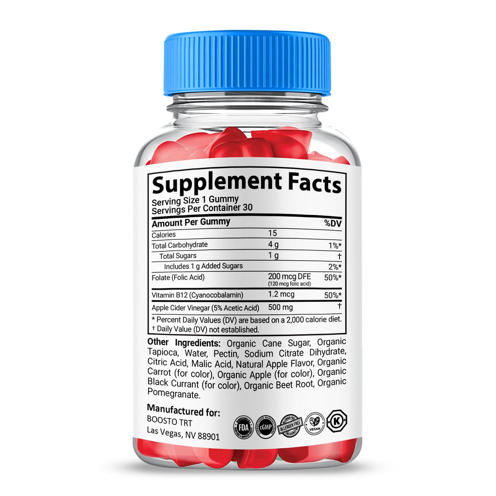 (1 Pack) Boost TRT Gummies, Maximum Strength Supplement, BoostTRT Advanced All Natural Vitamin Gummies