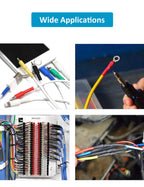 innhom 650pcs Heat Shrink Tubing Black Heat Shrink Tube Wire Shrink Wrap Shrinkage Ratio 2:1 Electrical Cable Wire Kit Set Long Lasting Insulation Protection
