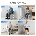 Toilet Safety Rails Medical Steel Sturdy Toilet Handle Height-Adjustable Leg Provides Support for Seniors, Disabled and Pregnant Women