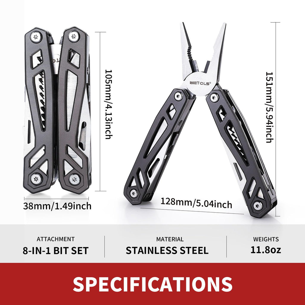 Stocking Stuffers Christmas Gift for Men Dad Him, 21-in-1 Multitools with Pocket Knife