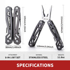 Stocking Stuffers Christmas Gift for Men Dad Him, 21-in-1 Multitools with Pocket Knife