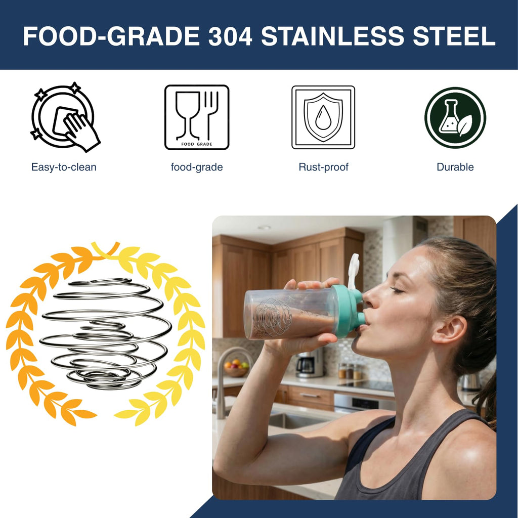 Shaker Balls for Protein Shakes, 304 Stainless Steel Shaker Balls for Bottles, Smooth Mixing (6 Small 6 Large)