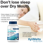 Oracoat XyliMelts for Dry Mouth Night Time or Day - Moisturizing Dry Mouth Adhering Discs, Sugar Free with Xylitol, 230 Count, Slightly Sweet Flavor, 8-Hour Relief
