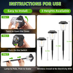 16Pack Solar Pathway Lights Outdoor, Warm White LED Waterproof Solar Lights