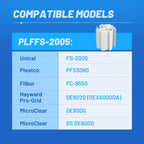 POOLPURE® FS-2005 DE Grid Pool Filter Replace FNS Plus 60, 59003000, Jandy DEL/DEV60, Hayward DE6020, DEX6000DA, DE6000, PFS3060, FC-9550, PG-1905, FG-1005, 60 Sq.Ft, 30" High, 7 Full+1 Partial
