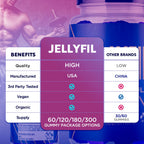 (3 Pack) Jellyfil Gummies, Official Jellyfil Gummys with All Natural Ingredients, Advanced Formula Maximum Strength Supplement with Natural Active Lifestyle Support Premium Multivitamins (180 Gummies)