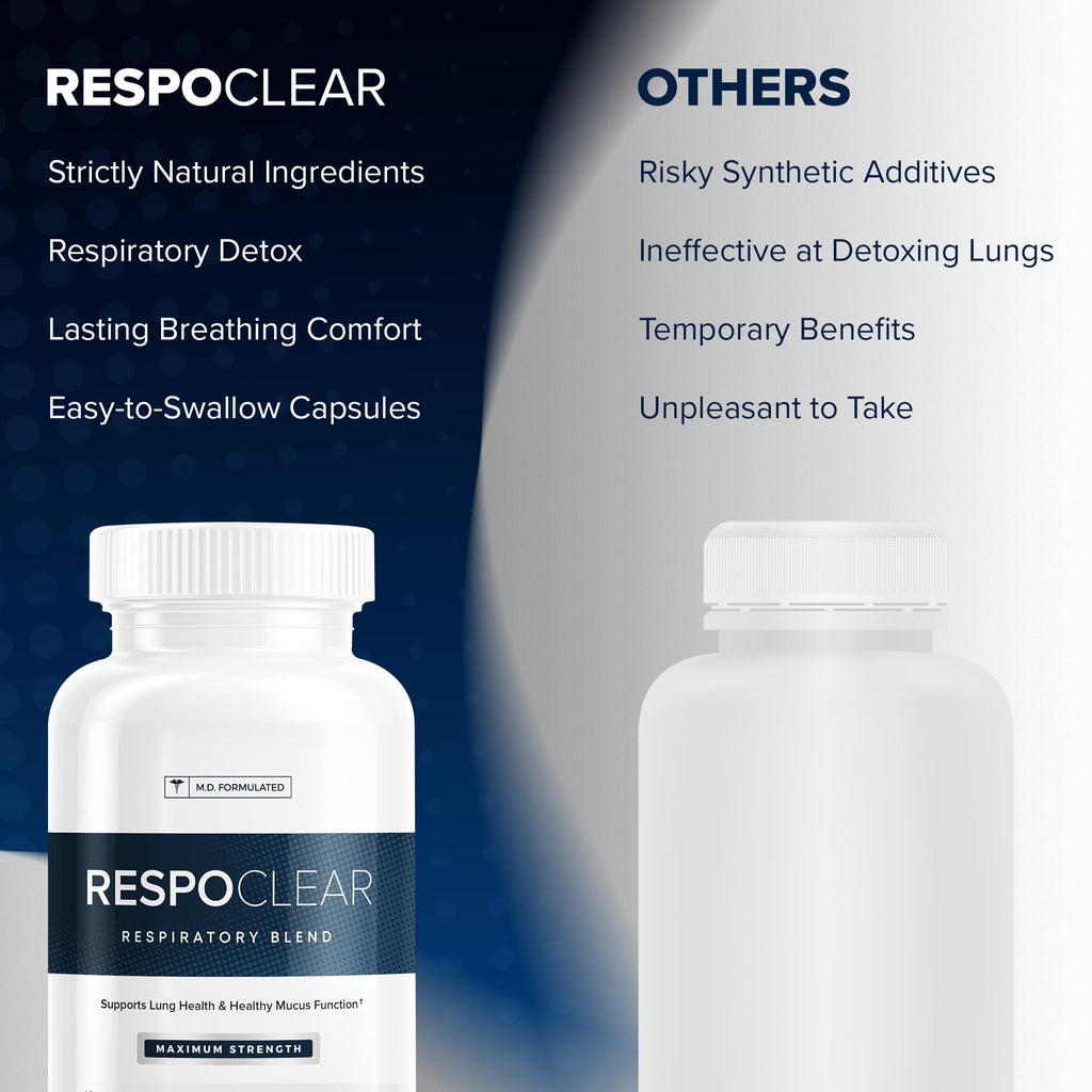 Herbal Tea Therapy RespoClear (60 Caps): Respiratory Lung Health & Sinus Support Supplement - NAC, Elderberry, & Quercetin - Lung Detox for Smokers & the Pollution-Conscious - GMO-Free & Made in USA